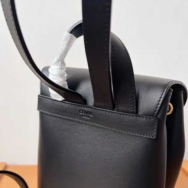 Celine Bonnie Backpack in Black Calfskin product view 4