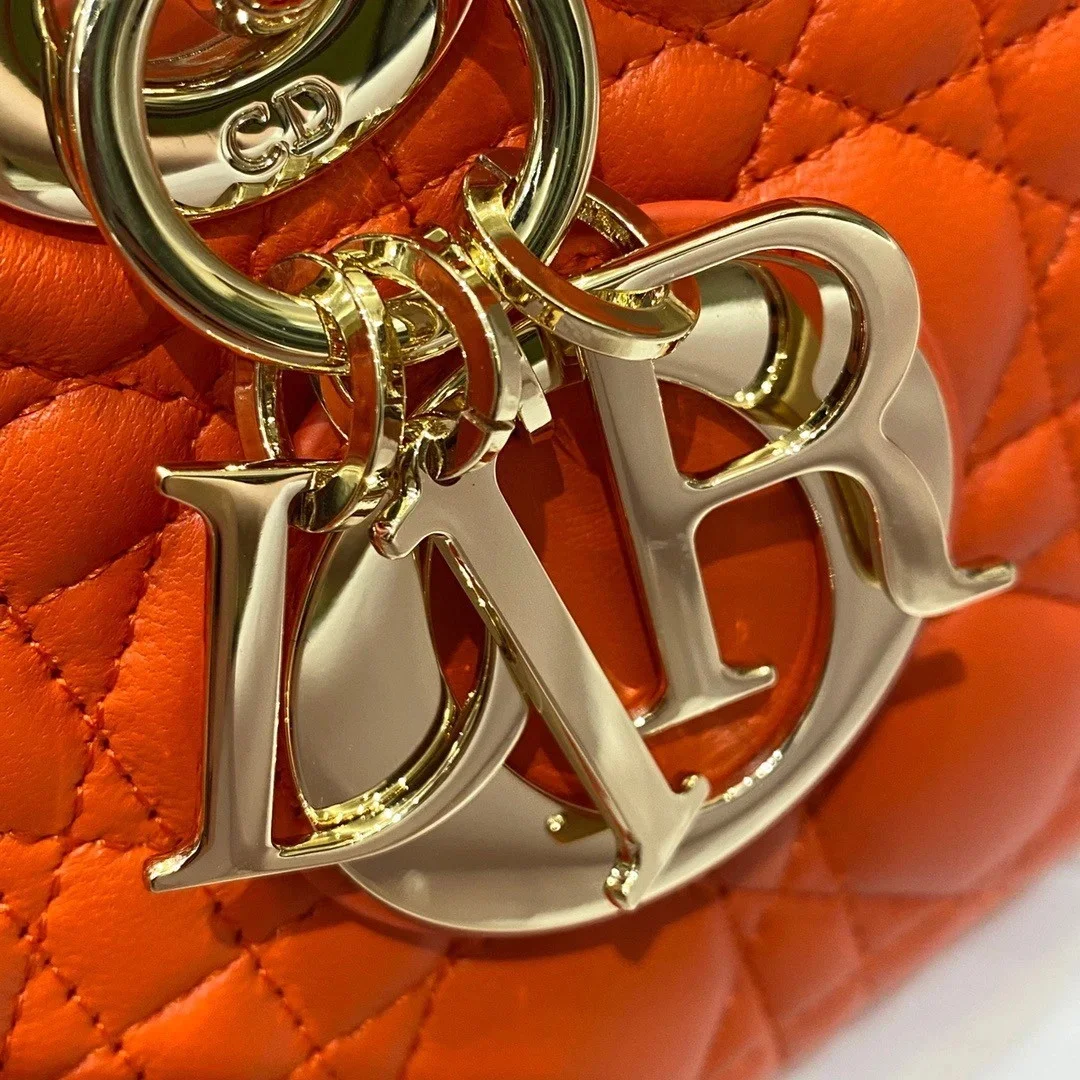 Dior Lady D-Joy Medium Bag In Red Cannage Lambskin product view 2