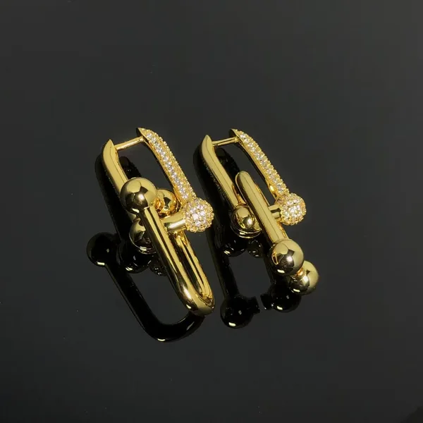 Tiffany & Co. HardWear Pavé-Effect Central Link Earrings Gold-Tone product view 3