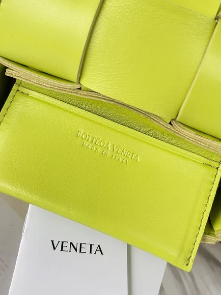 Bottega Veneta Candy Cassette Bag In Acid Kiwi Lambskin product view 10