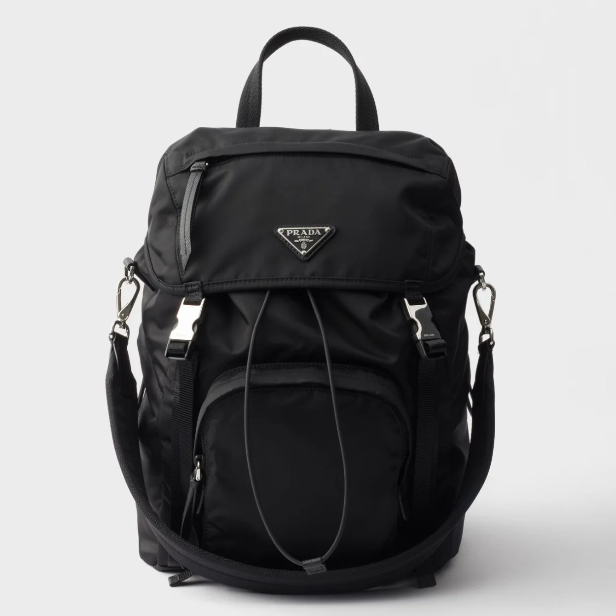 Prada Backpack in Black Re-Nylon product view 1