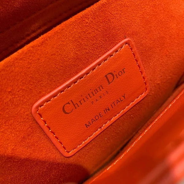 Dior Lady D-Joy Medium Bag In Red Cannage Lambskin product view 11