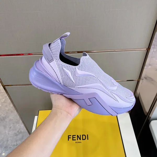 Fendi Flow Slip-On Sneaker, Purple Knit product view 5