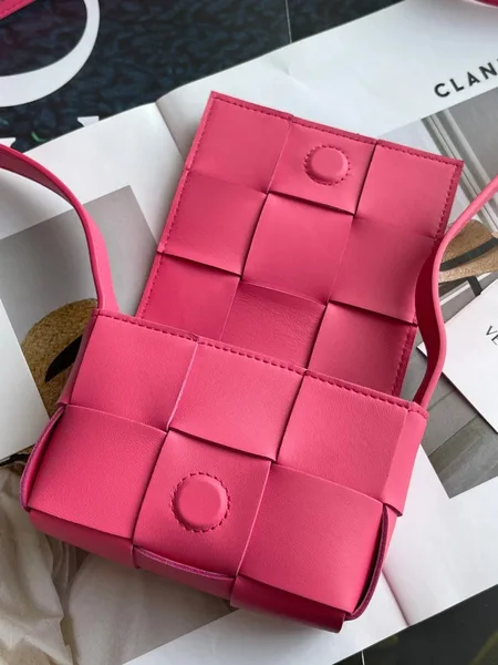 Bottega Veneta Candy Cassette Bag In Cranberry Lambskin product view 8