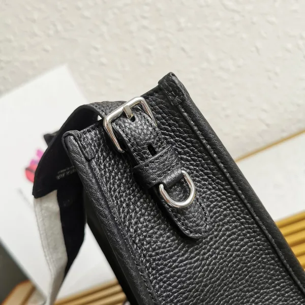 Prada Hobo Bag in Black Grained Leather product view 8