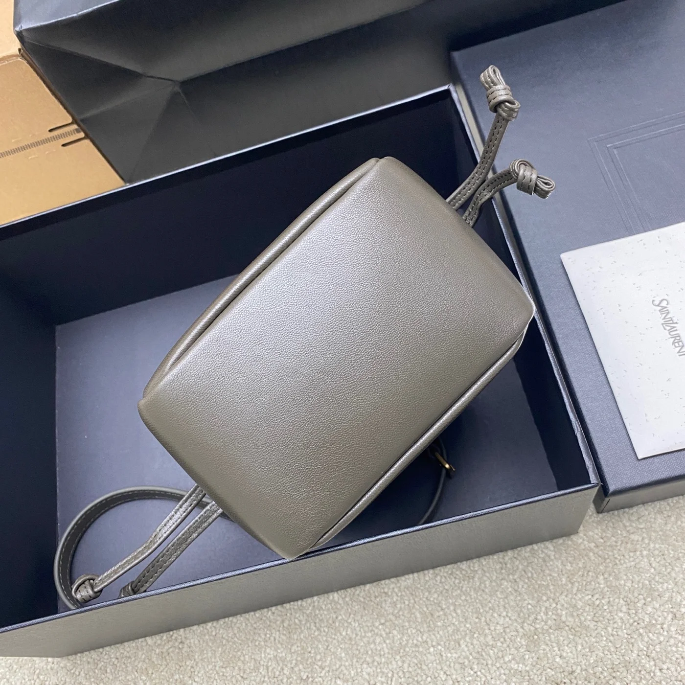 Saint Laurent Jamie Mini Shoulder Pouch — Olive product view 4