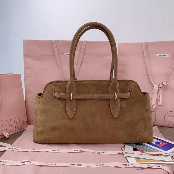 Miu Miu Aventure Suede Bag — Tan Suede product view 3