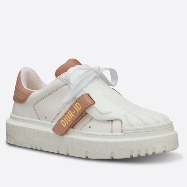 Dior Dior-ID Sneakers In White Leather with Nude Strap product photo