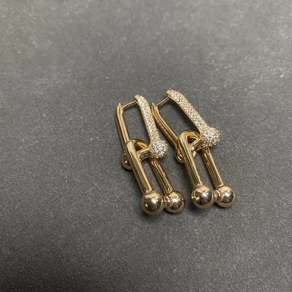 Tiffany & Co. HardWear Pavé-Effect Central Link Earrings Gold-Tone product photo