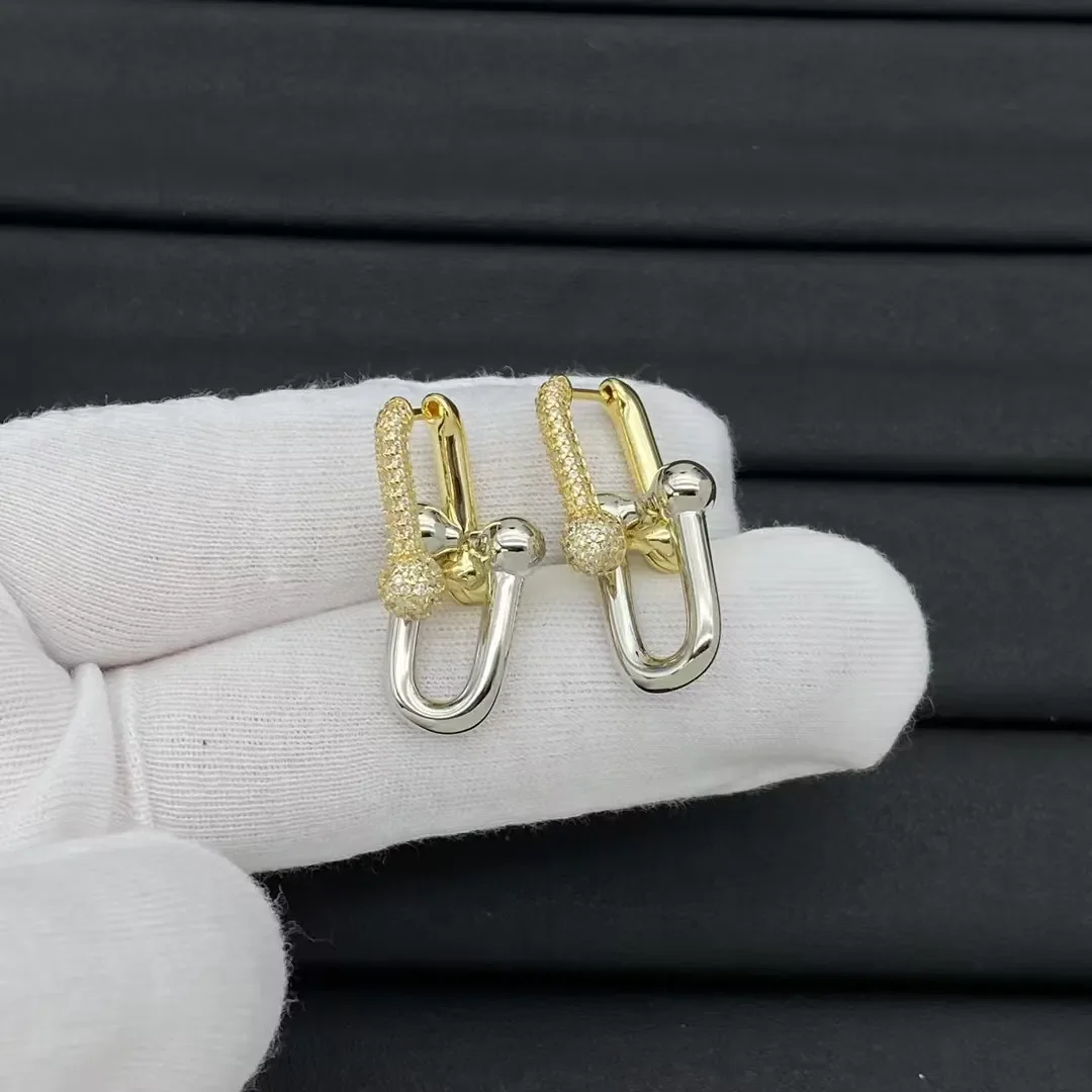 Tiffany & Co. HardWear Smooth Central Link Earrings Two-Tone product view 1