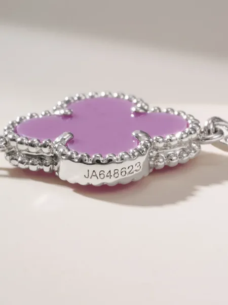 Van Cleef & Arpels Alhambra Purple Clover and Silver-Tone Knot Bracelet product view 10