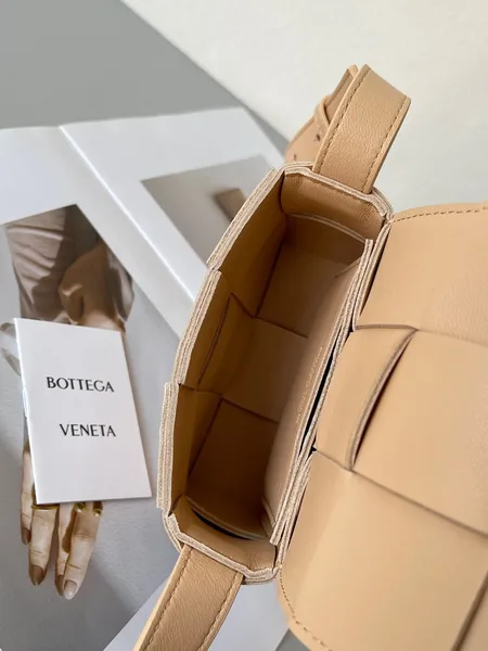 Bottega Veneta Candy Cassette Bag In Almond Lambskin product view 9
