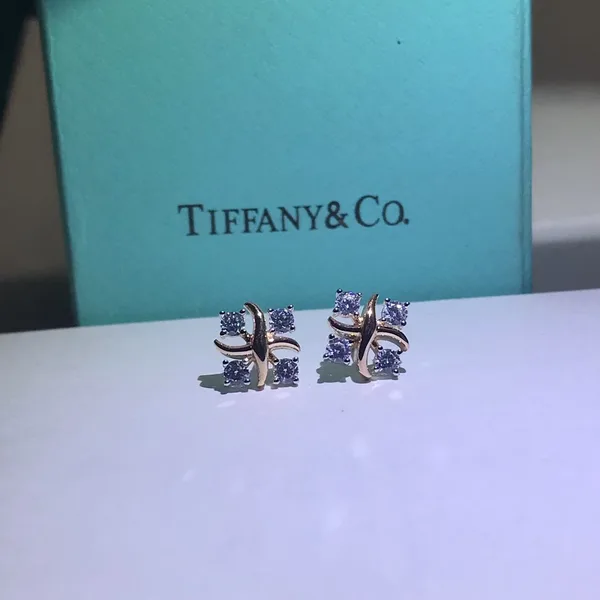 Tiffany & Co. Lynn Star Stud Earrings Silver-Tone product photo