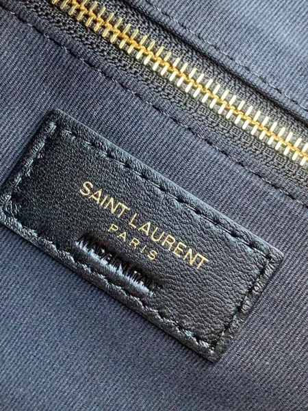 Saint Laurent Joe Backpack In Black Quilted Lambskin product view 9