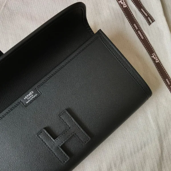 Hermes Jige Elan 29 Clutch Bag In Black Epsom Leather product view 2