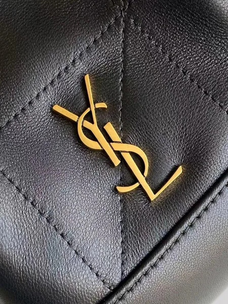 Saint Laurent Jamie Mini Shoulder Pouch in Black Lambskin product view 10