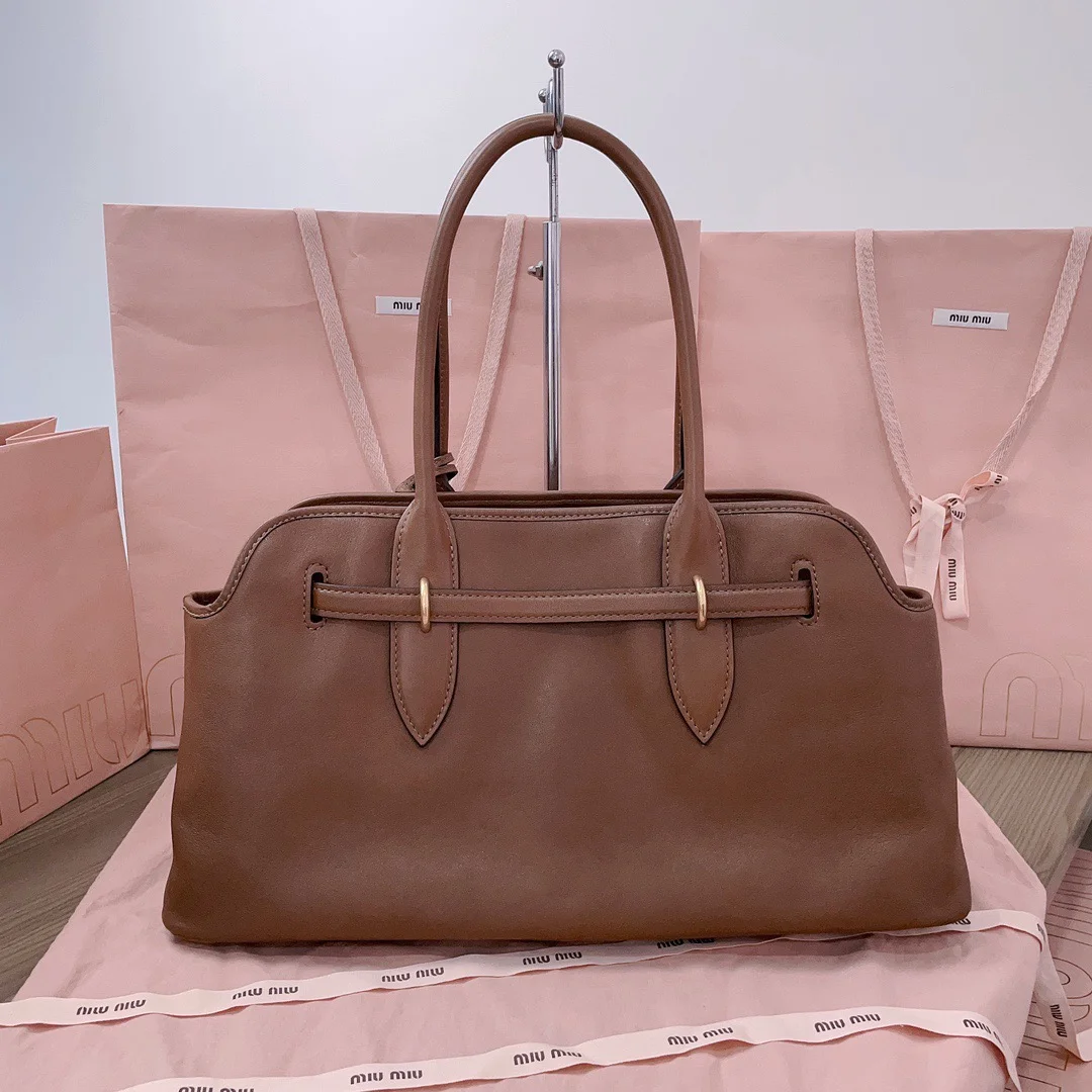 Miu Miu Aventure Leather Bag — Brown product view 3