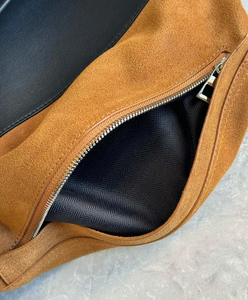 Loewe Flamenco Backpack in Brown Suede Calfskin product view 7