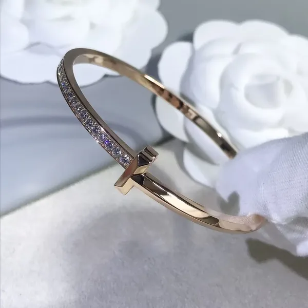 Tiffany & Co. T1 Narrow Half Pavé-Effect Hinged Bangle Two-Tone product view 9