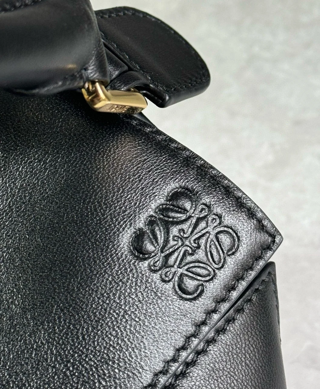 Loewe Featherlight Puzzle Small Bag in Black Nappa Lambskin product view 10