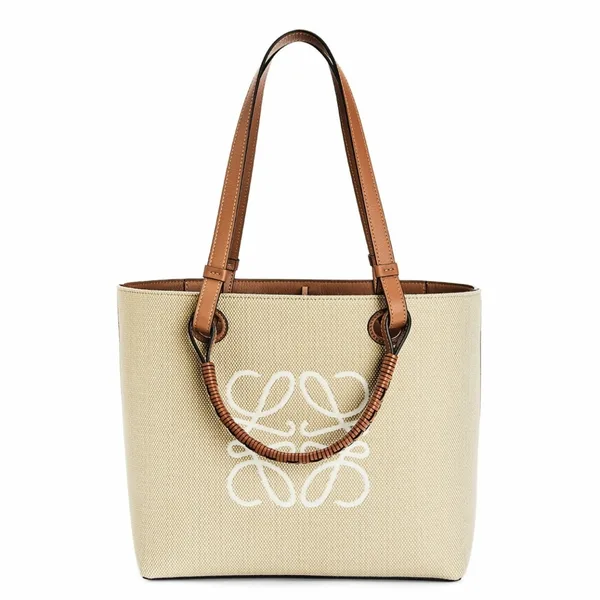 Loewe Anagram Small Tote In Jacquard and Calfskin product photo