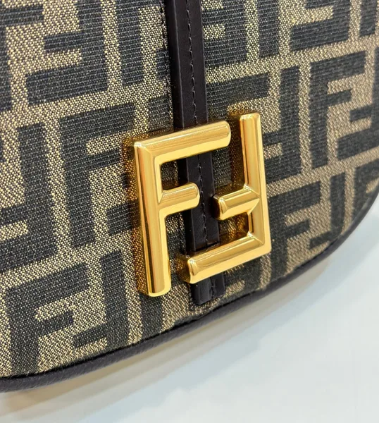 Fendi C’mon Small Bag in FF Jacquard Fabric product view 7