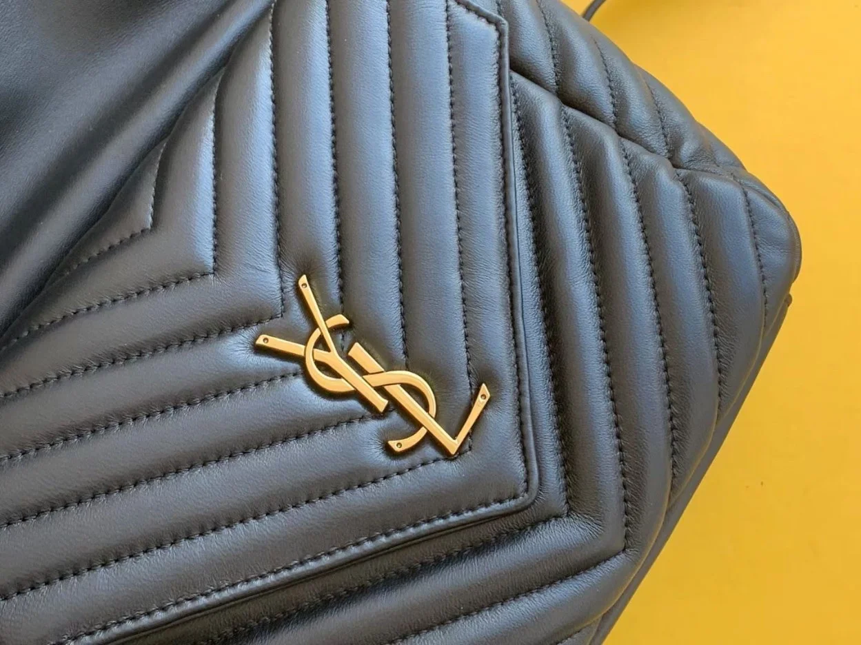 Saint Laurent Joe Backpack In Black Quilted Lambskin product view 4