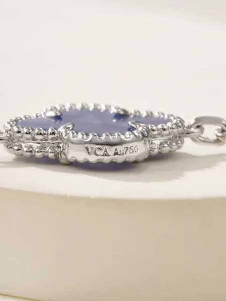 Van Cleef & Arpels Alhambra Blue Five-Clover Silver-Tone Bracelet product view 7