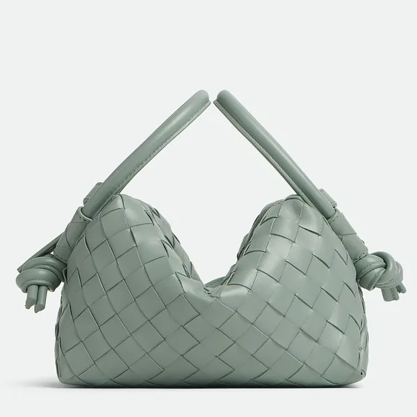 Bottega Veneta Small Loop Crossbody Bag In Sauge Intrecciato Lambskin product photo