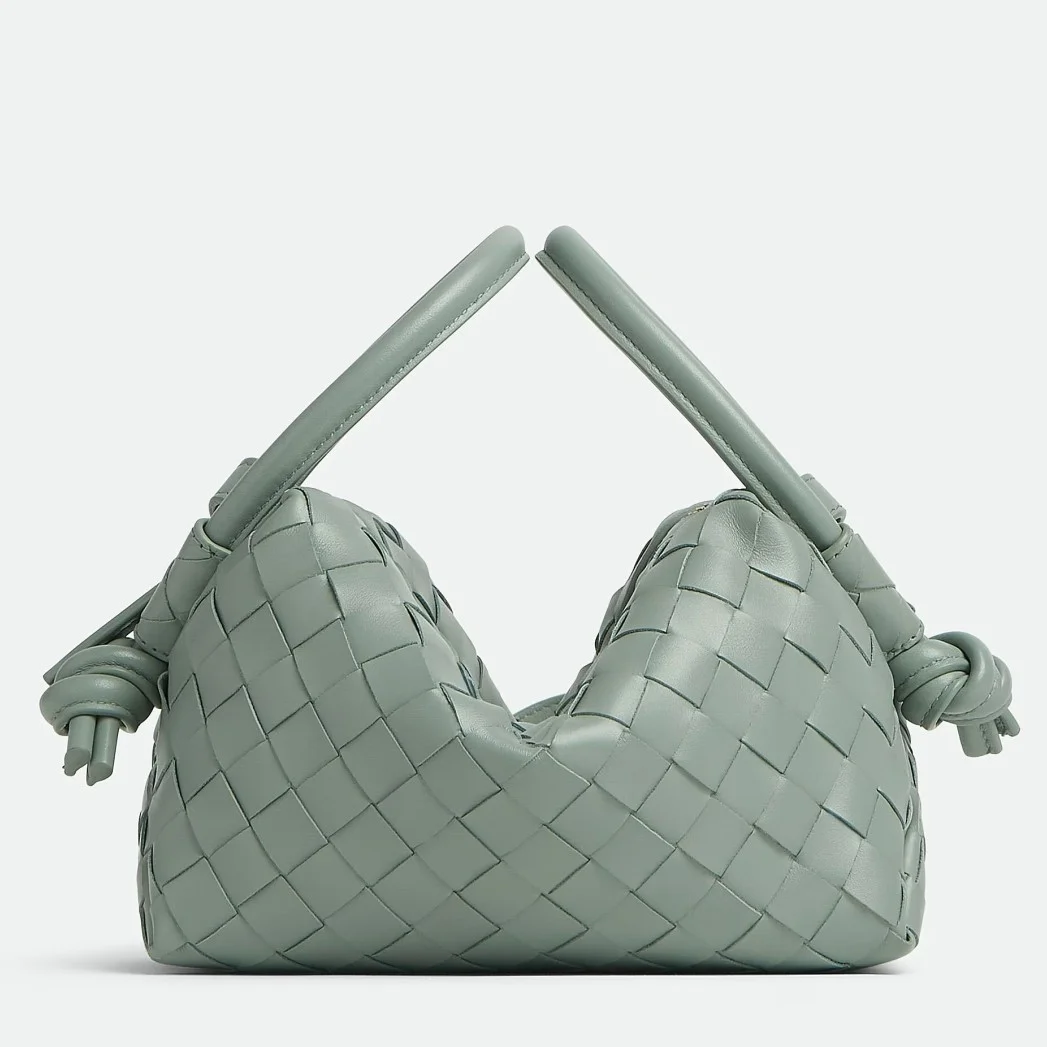 Bottega Veneta Small Loop Crossbody Bag In Sauge Intrecciato Lambskin product view 1