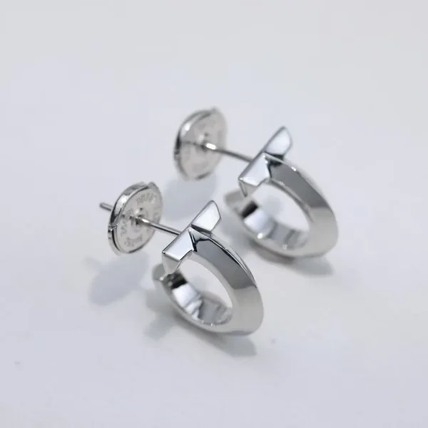 Tiffany & Co. T1 Hoop Earrings Silver-Tone product photo
