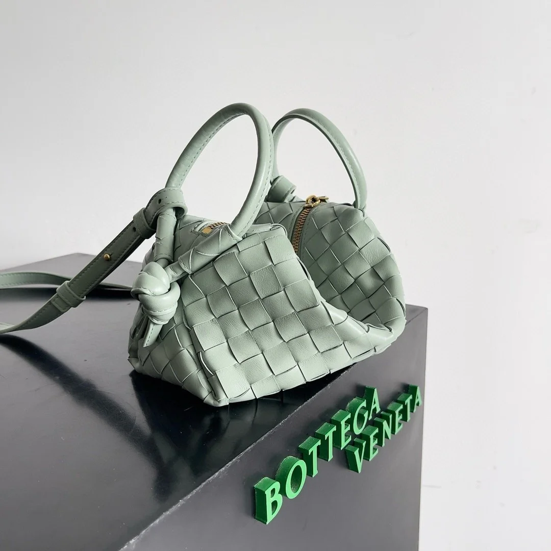 Bottega Veneta Small Loop Crossbody Bag In Sauge Intrecciato Lambskin product view 2
