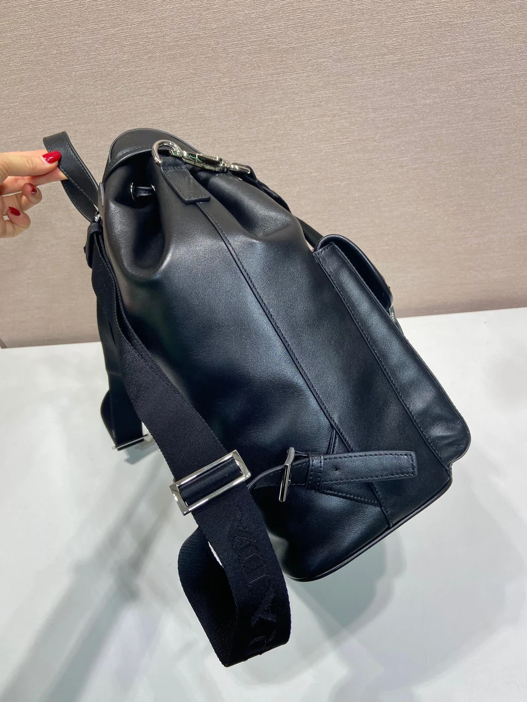 Prada Leather Backpack — Black product view 5
