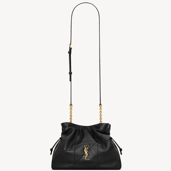 Saint Laurent Jamie Shoulder Pouch in Black Lambskin product photo