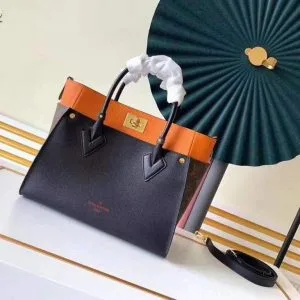 Louis Vuitton M53823 M55302 On My Side High End Leathers Tote Bag Black product photo
