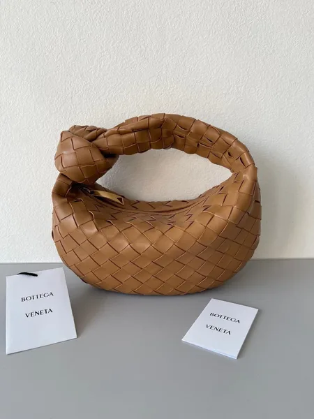 Bottega Veneta BV Jodie Mini Bag In Caramel Intrecciato Lambskin product view 6