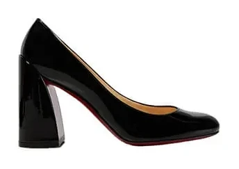 Christian Louboutin Miss Sab 85 Block-Heel Pumps Black product view 1