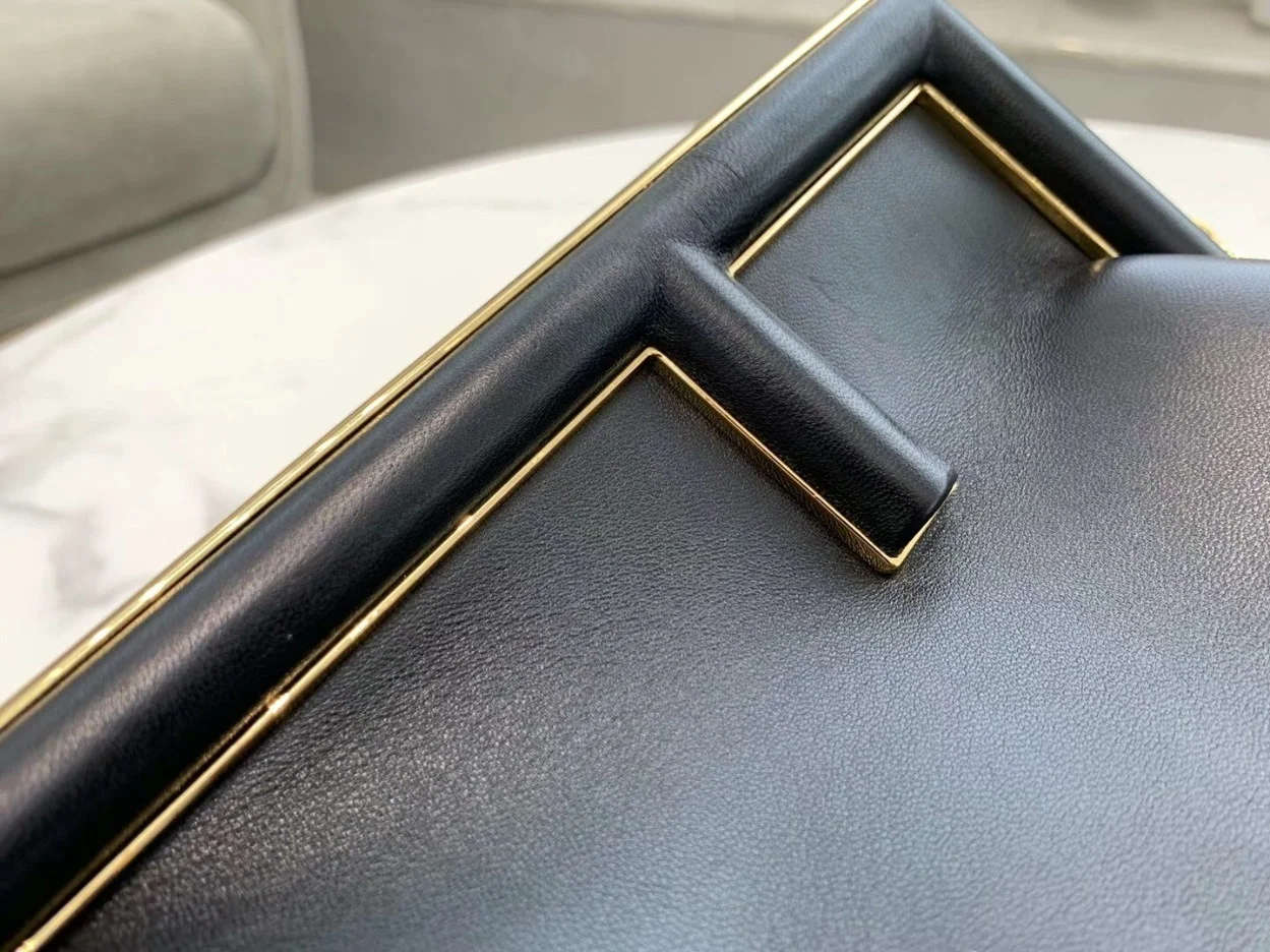 Fendi First Medium Bag In Black Nappa Leather product view 2