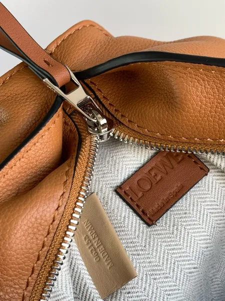 Loewe Anton Sling Bag in Brown Grained Calfskin product view 9