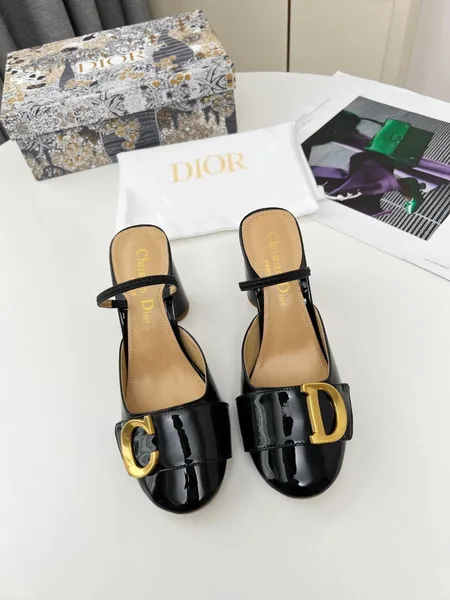 Dior C’est Slingback Pumps 80MM in Black Patent Calfskin product view 4