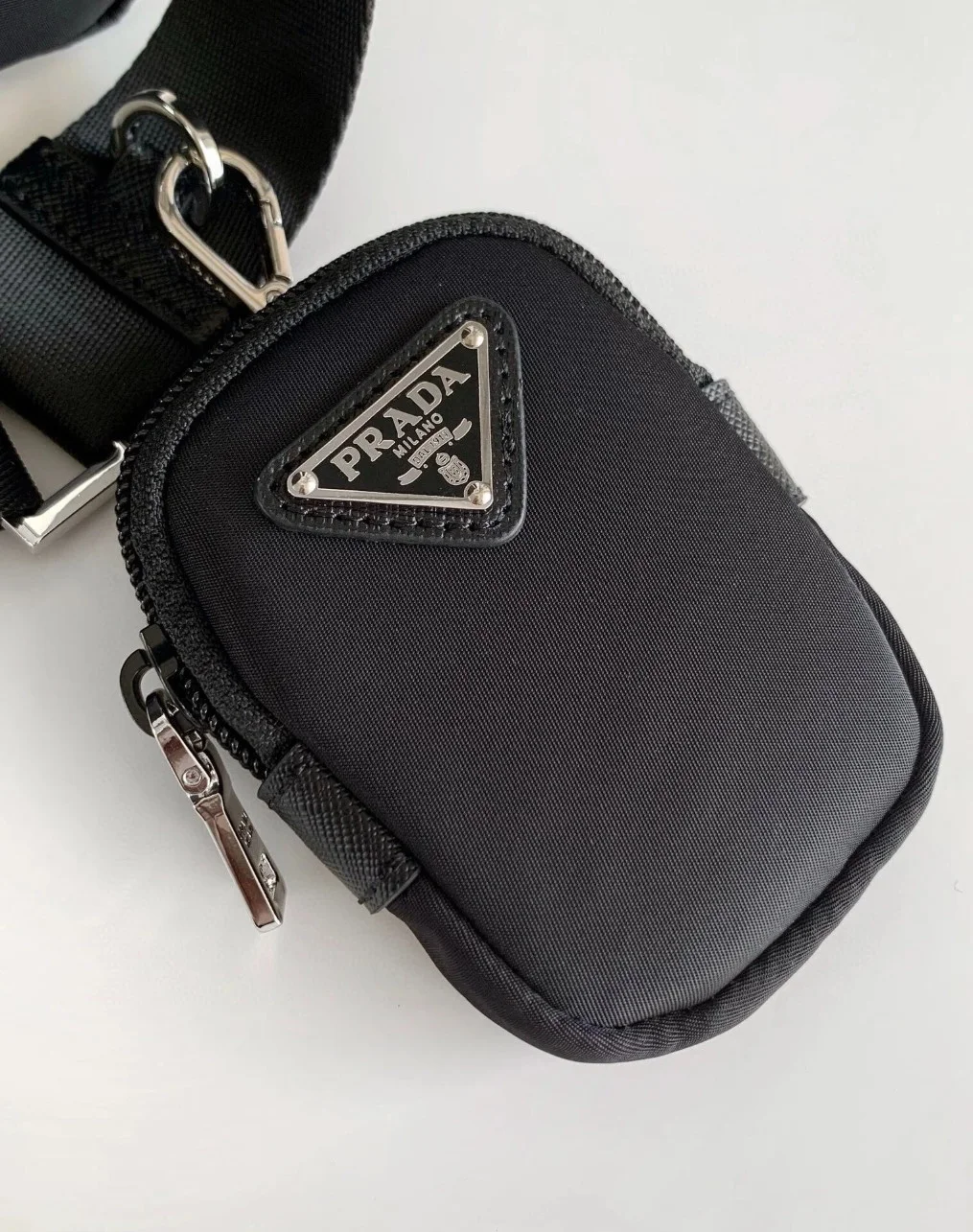 Prada Crossbody Bag in Black Re-Nylon product view 8