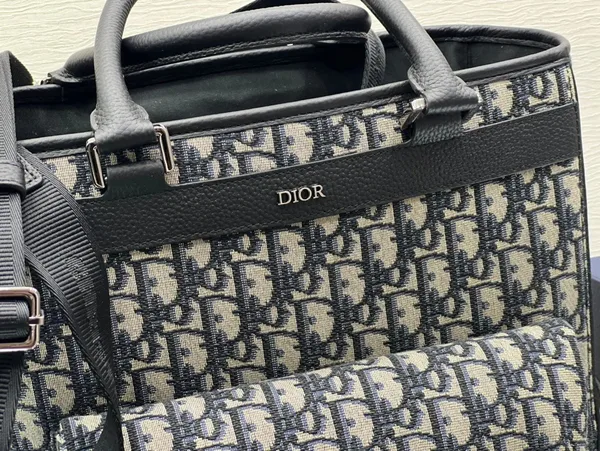 Dior Explorer Tote Bag Beige and Black Dior Oblique Jacquard product view 8