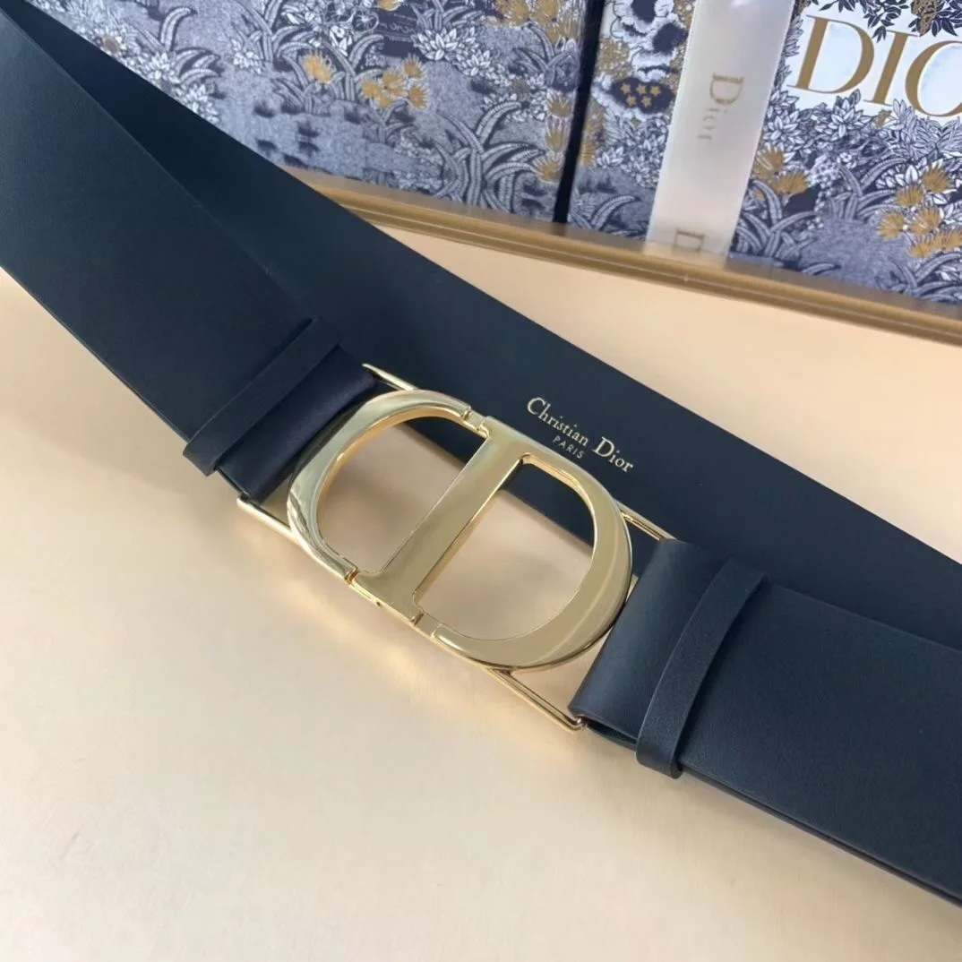 Dior 30 Montaigne 40MM Belt In Black Smooth Calfskin product view 6