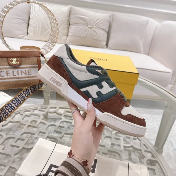 Fendi Match 2024 Sneakers White & Green product view 6