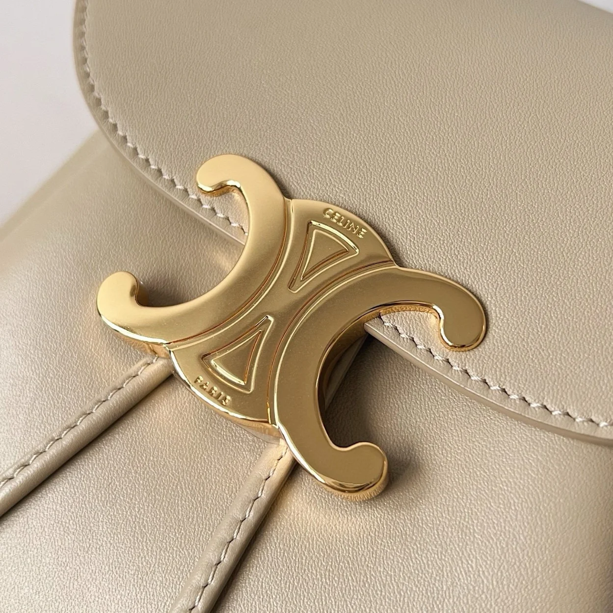 Celine Bonnie Backpack in Nude Calfskin product view 8