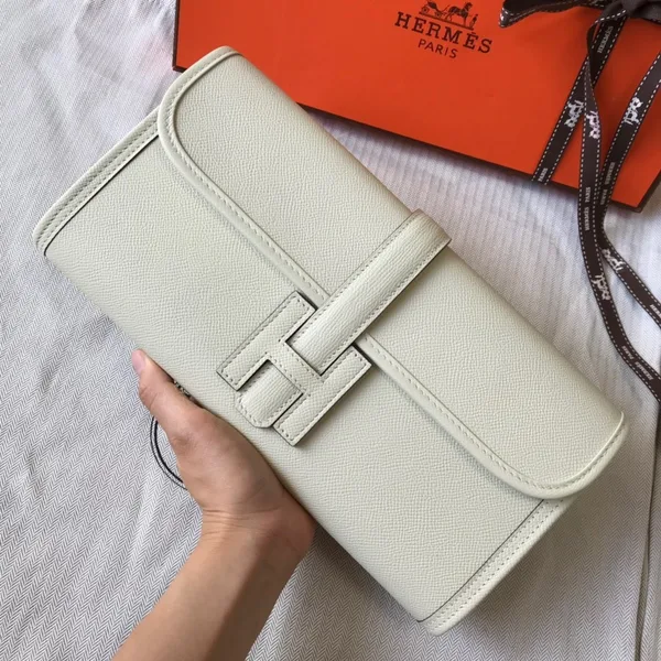 Hermes Jige Elan 29 Clutch Bag In Beton Epsom Leather product photo