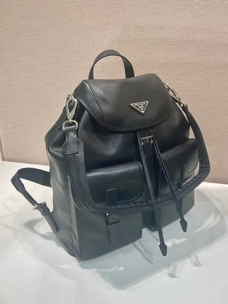 Prada Leather Backpack — Black product view 3