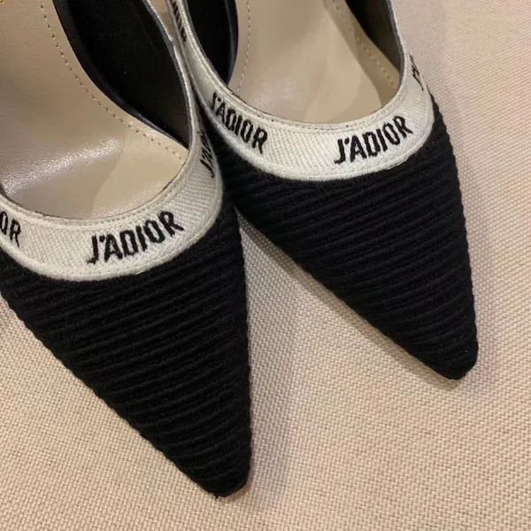 Dior J’Adior Pumps 100mm In Black Technical Fabric product view 2