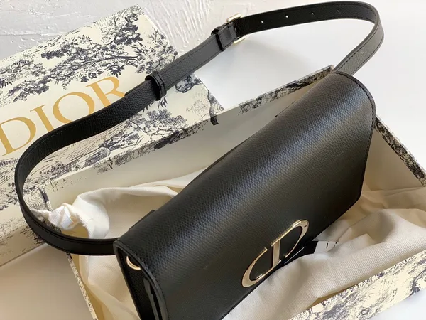 Dior 30 Montaigne 2 In 1 Belt Bag In Black Calfskin product view 3