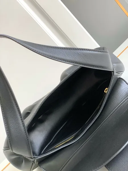 Celine Medium Polly Shoulder Bag in Black Calfskin product view 9